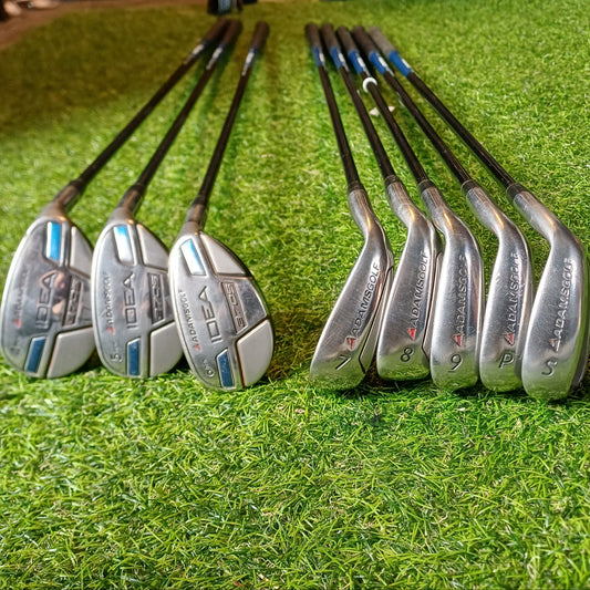 Adams Golf A7OS Hybrid Iron Set with Prolaunch Axis A-Flex Graphite Shafts