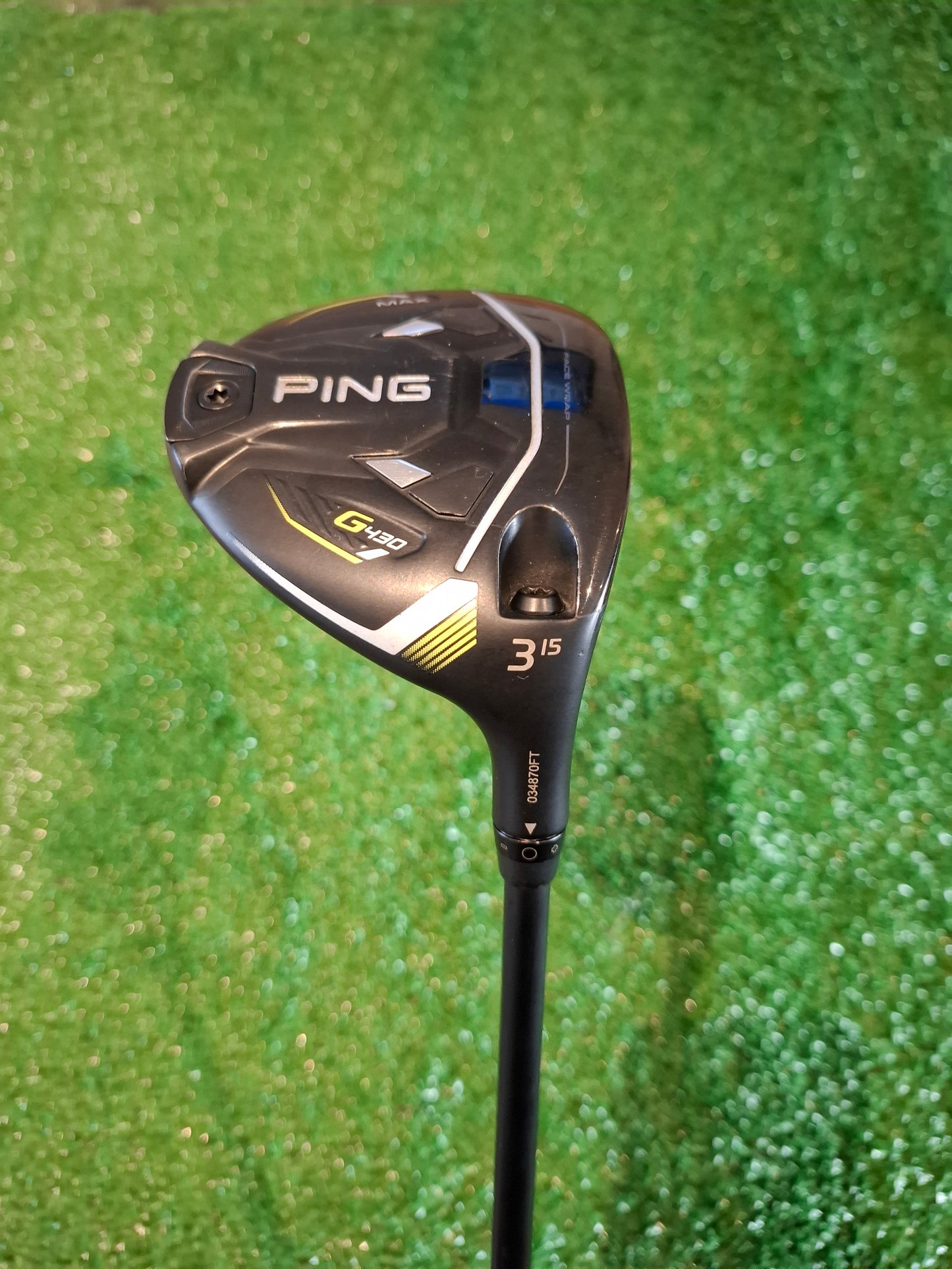 PING G430 15° 3 Wood with Alta CB 65g Stiff Shaft