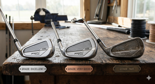 The visual differences in condition for golf clubs