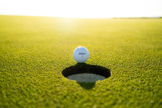 Golf ball on tee