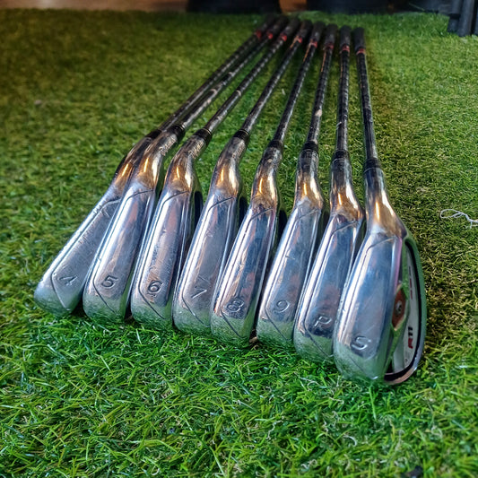 Taylormade R11 4i-SW with KBS 90g Stiff Shafts.