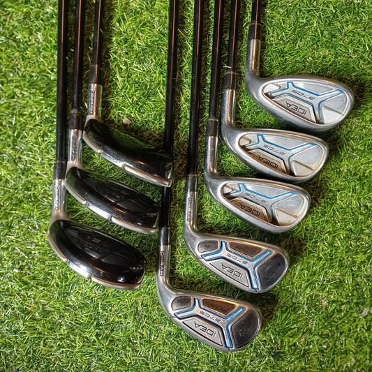 Adams Golf A7OS Hybrid Iron Set with Prolaunch Axis A-Flex  Graphite Shafts