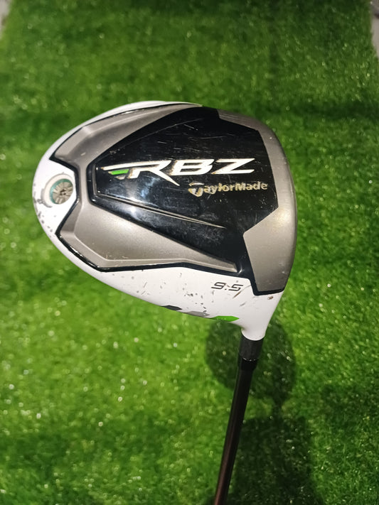 TaylorMade RBZ RocketBallz 9.5 Degree Driver TaylorMade RBZ Stiff Flex New Midsize Grip