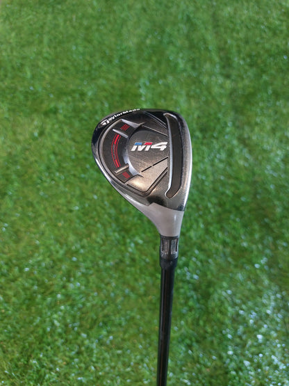 Taylormade M4 21° 4 Hybrid with Fujikura Atmos 7s Stiff Shaft with Midsize Grip.