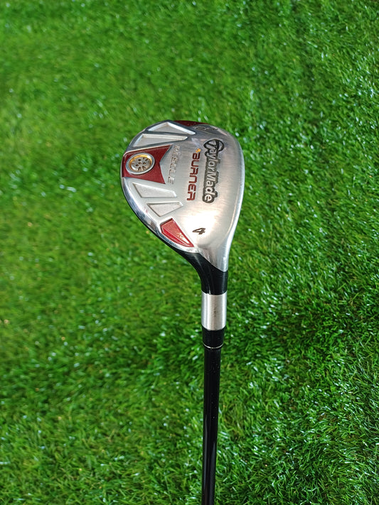 TaylorMade Burner Rescue 22 Degree 4 Hybrid TaylorMade REAX 65g Regular Flex with Headcover