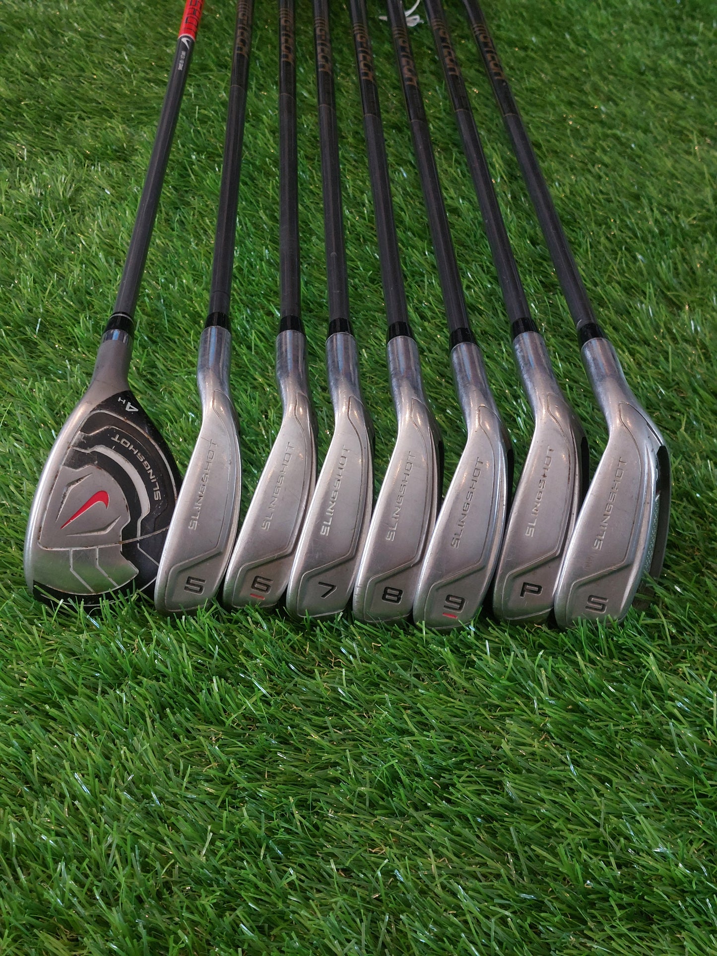 Nike Slingshot 4 Hybrid, 5i-SW with G-Tech Uniflex Graphite Shafts