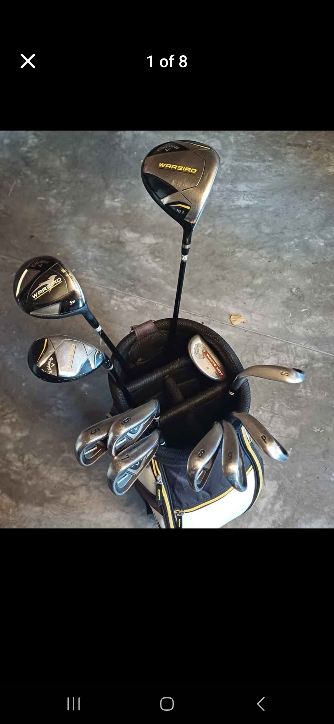 Callaway Warbird golf Club set 2021 package