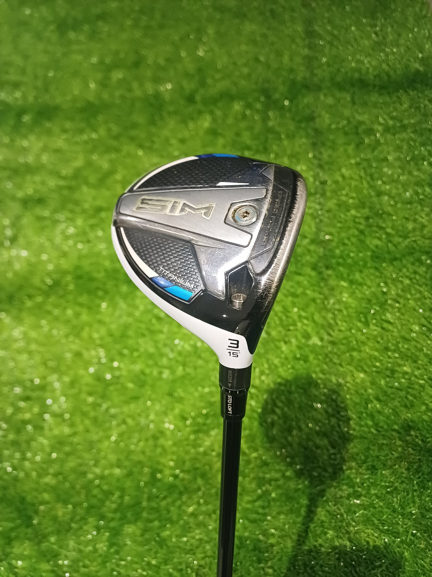 TaylorMade SIM 15 Degree 3 Wood Mitsubishi Diamana FW 75 Limited Stiff Flex with Headcover