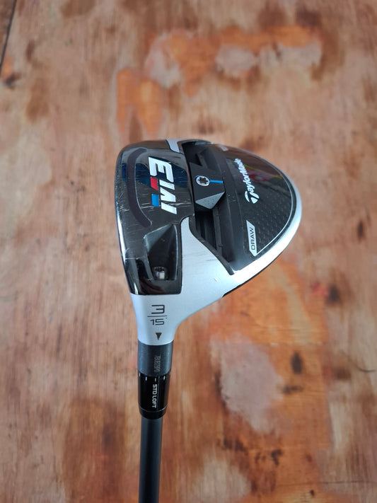 Taylormade Lefty M3 15° 3 Wood with Motore 86g Stiff Shaft