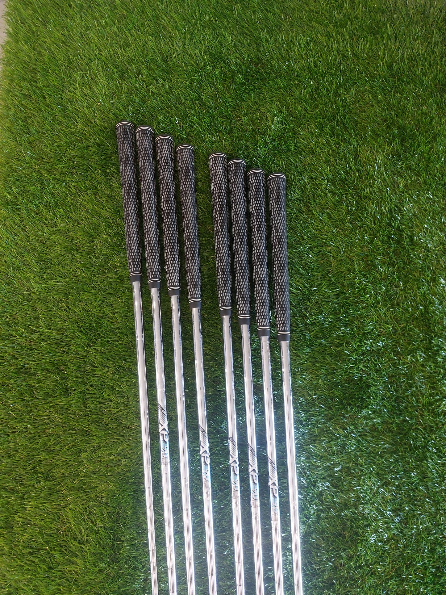 Titleist AP1 716 3i-PW with XP90 S300 Stiff Shafts and New OS Lampkin Grips