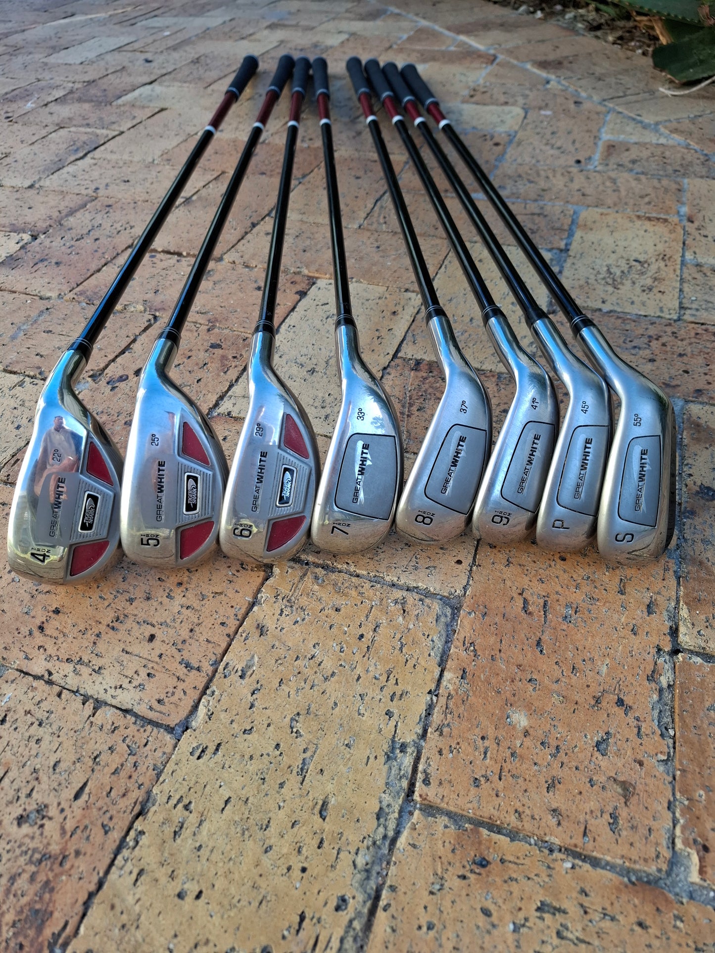 Complete Golf Set with New Tiger Shark Hybrid Irons